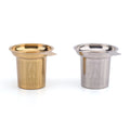 Customized Logo Free Stainless Steel Tea Strainer Basket with Single Handle