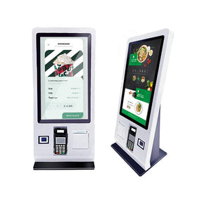 24 27 32 Inch Self Services Ordering Touch Display Kiosk Payment Desktop Kiosk for Restaurant
