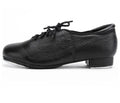Customizable Black Oxford Split Sole Adult Tap Dance Shoes Genuine Leather with Aluminum Tap for Men and Women