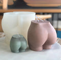 15cm Big Butt Aromatherapy Candle Silicone Molds 9cm Small Butt Modeling Candle Gypsum Mould DIY Drop Mould
