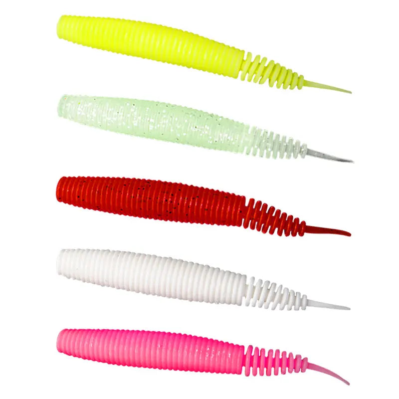 Top Right SB107 100mm 6.5g Worm Soft Bait PinTail Swim Baits Fishing Soft Lures Soft Plastic Lure for Bass Pike Pesca