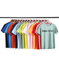 100% Cotton logo Text Custom Printing/embroidery Men Women t Shirts Loose