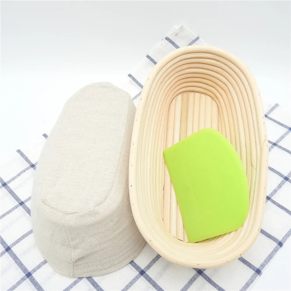 Hot Sale in Stock Round 9 Inch Natural Indonesia Rattan Bread for Proofing Basket Set Disposable for Bakery