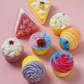 Cupcake Bath Bomb Custom Wholesale Kids Bath Salt Bomb Vegan Cute Fizzies Cupcake Bath Bomb