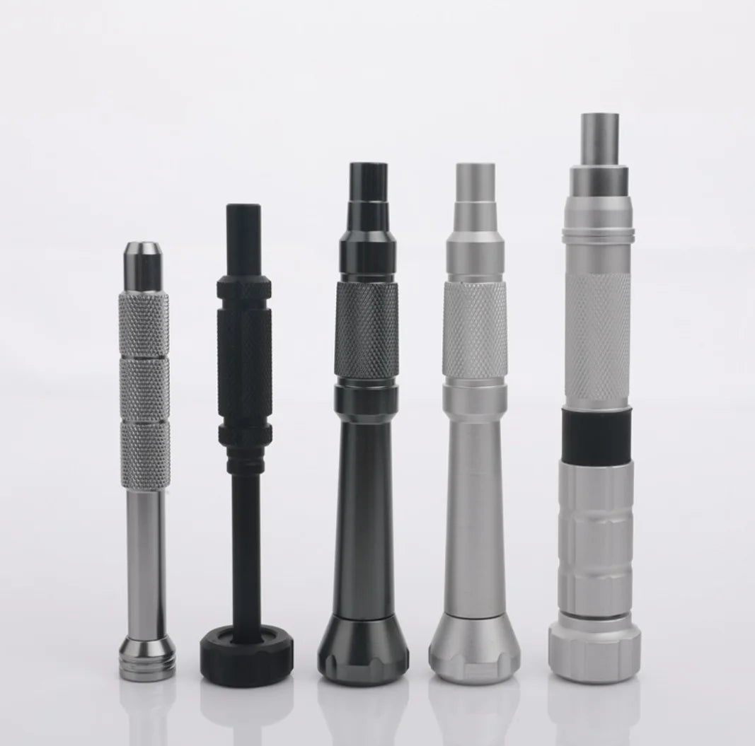 Industrial Grade Aluminum Ratchet Screwdriver Handle - Works with Hex Shank & Bayonet Style Driver Bits