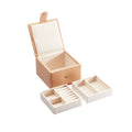 One Top Customization Double Layers Pu Leather Box Custom Jewelry Box Jewelry Storage Box