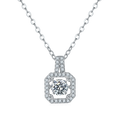 Cheap Factory Price Elegant Moissanite Pendant Necklace 925 Sterling Silver for Sale