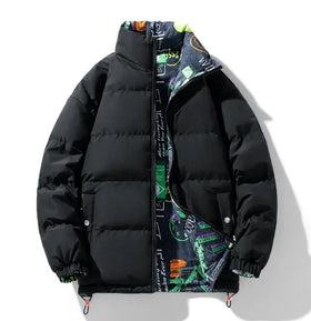 Custom Designer Puff Padded Coat Oversized Men's Down Bubble Reversible Winter Cotton Jacket for Men