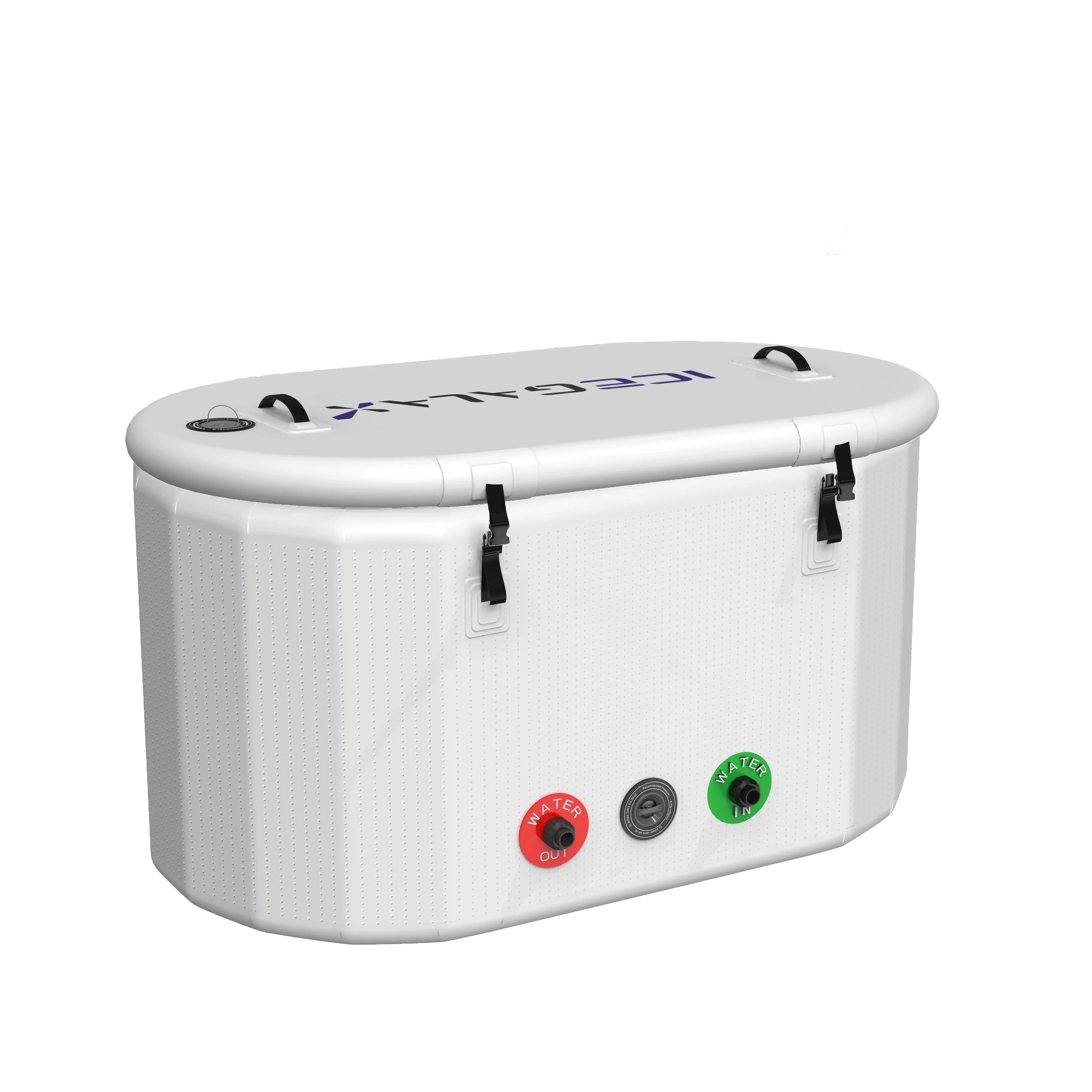ICEGALAX Portable Folding Inflation Ice Bathtub Cold Plunge Therapy Treatment Bath Tub for Athletes Muscle Recvery White Tub