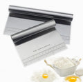 Kitchen Accessories Baking Tools Stainless Steel Cutting Knife With Scale Cutter Roll Handle Dough Scraper