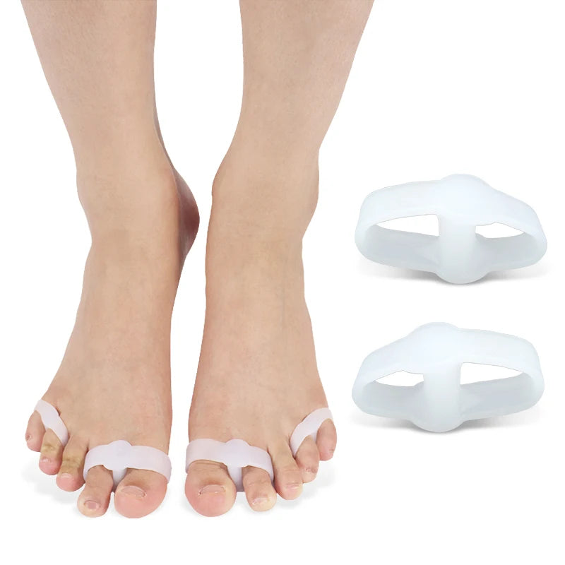 Individual Pedicure Toe Separator 1 Pair Bunion Corrector Foot Care Silicone Wholesale Gel Spreader Small for Prevent