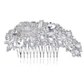 Luxury Crystal Bridal Hair Comb Silver Rhinestone Wedding Jewelry American Style Factory Custom Hair Accessories Party Use