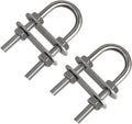 100mm Heavy Duty 304 Stainless Steel U Bolts for Boat Stern Bow Eye Tie Down Yacht Trailer Automotive-Premium Bolts