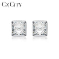 CZCITY Diamond Engagement Asscher Women's Luxury Fashion Trend 2026 Earing Jewelry Square Moissanite Earring