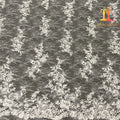 New Style Eco-Friendly 100% Polyester Mesh Fancy Embroidery Heavy Beads & Sequins French Couture Lace Fabric XM-BF0438