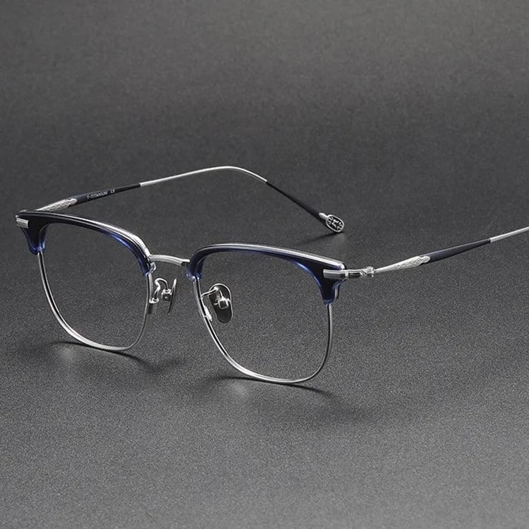 Japanese Handmade High Quality Titanium Optical Frames Solid Pattern Reading Glasses Wholesale Eyewear Spectacles