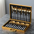 Dinner 18/10 Stainless Steel Colored White Silver Rose Gold Party Custom Matte Polish Flatware Set for Home/Hotel/Restaurant Use