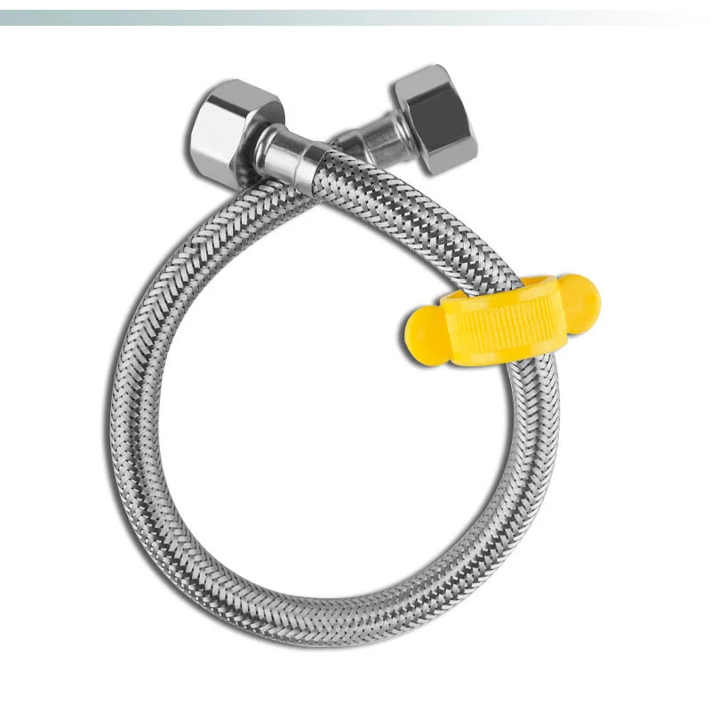 China Flexible Metal Hose Manufacturer Double Head Female  Thread Inlet Water Pipe for Smart Toilet