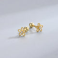 Durable Trendy Personality Popularity Simple Wholesale Flower Ear Piercing Studs Earring