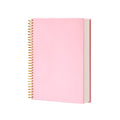 2026 Wire Binding Gold Metal Coil Paper Bound Hard Cover Spiral Ruled Notebook A4 A5 Planner