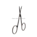 Hot Selling Professional Silver Stainless Steel Eyebrow Scissor New Design Women's Eyelash Extension Tweezer Pointed Slanted Bag