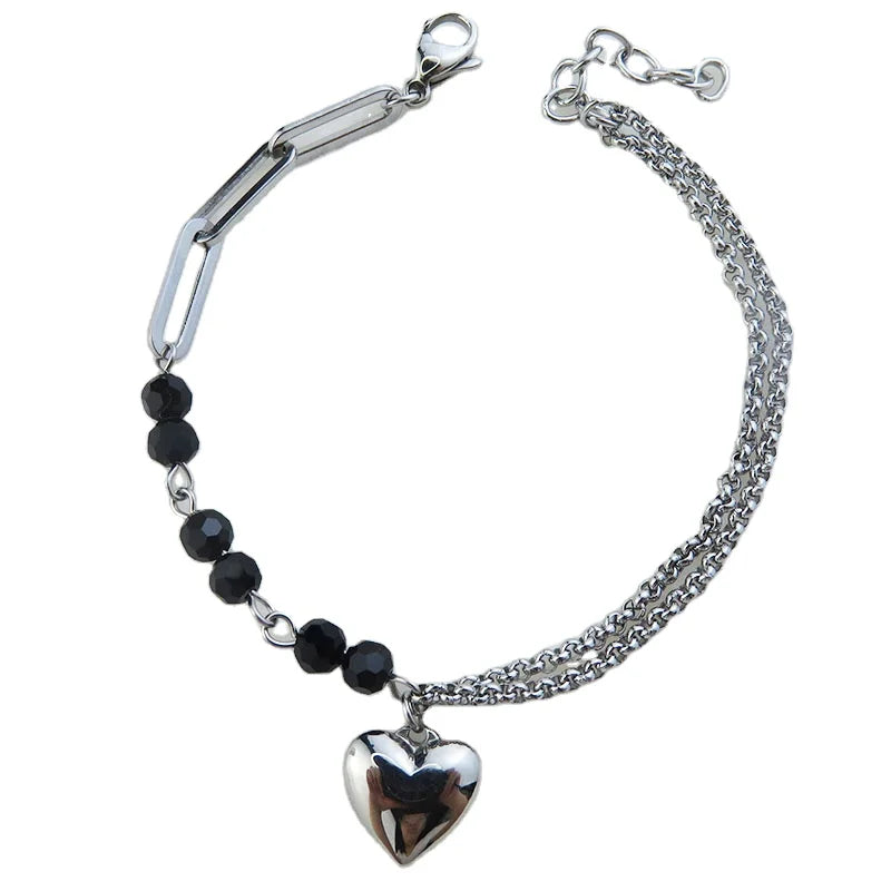 Wholesale Stainless Steel Bracelets Heart Pendant Ankle Bracelets for Women