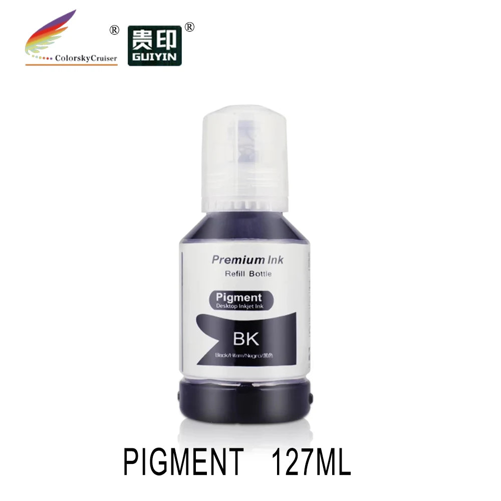 112111 Refill Pigment Ink for Epson 113 111 T532 EcoTank ET-M16680 ET-M16600 ET-M1100 ET-M1120 ET-M1180 ET-M2170 ET-M3170 127ML