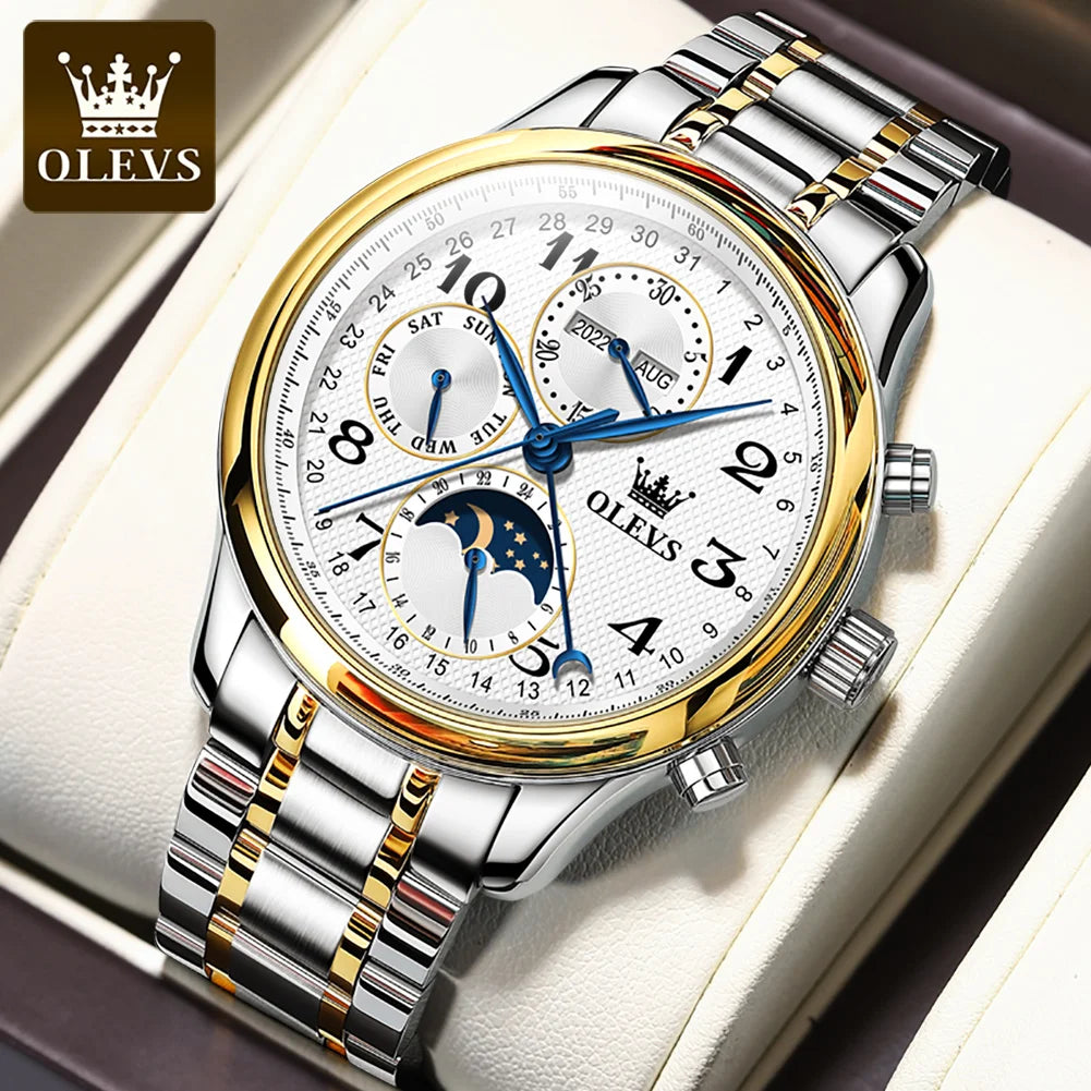 OLEVS 6667 Wholesale  Luxury Custom Branded OEM Design Low Price Waterproof Popular Automatic Tourbillion Watch