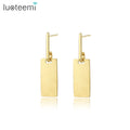 SP-LAM Winter Minimalist Jewelry Holiday Gold Girl Modern Woman Golden Long Jewellery Earing Stainless Steel Geometric Earring