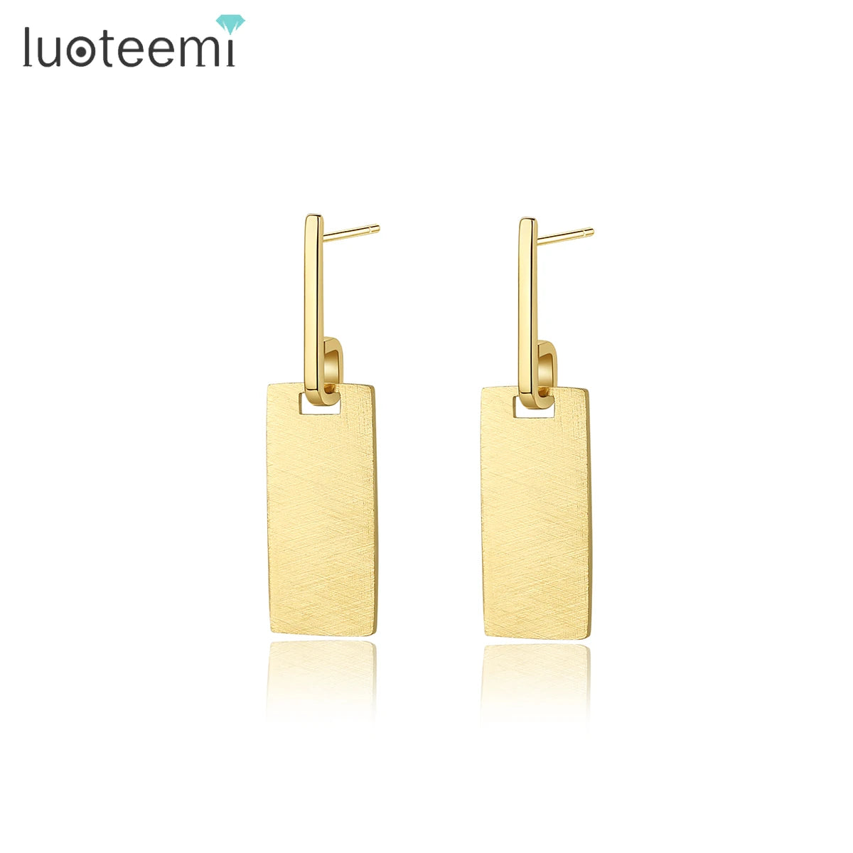 SP-LAM Winter Minimalist Jewelry Holiday Gold Girl Modern Woman Golden Long Jewellery Earing Stainless Steel Geometric Earring