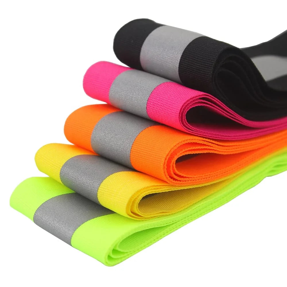 High Visibility Reflective Fabric Tape Sew-On Reflective Ribbon Straps for Safety Gear Clothes Reflective Tape for Home Textiles