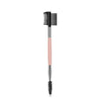 Custom Logo Eyebrow Mascara Wand Spoolie Brush Double End Wooden Handle Lash and Eyebrow Comb Eyelash Brush With Brow Groomer