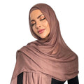 2023 New Premium Reactive Dying Modal Cotton Hijab With Matching Inner Cap Twill Cotton Woven Rayon Modal Hijab Set