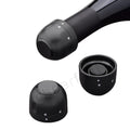 Factory Direct Sales Sparkling Stopper Black Reusable Plastic and Stainless Champagne Saver Stopper Champagne Bottle Stopper