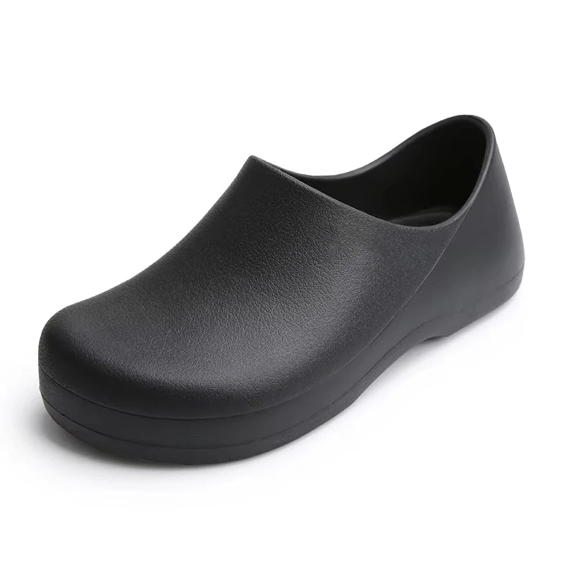 White Chef Waterproof EVA Kitchen Shoes Non-Slip Steel Toe Work Shoes Multi-Purpose for Spring Autumn Winter Summer Unisex