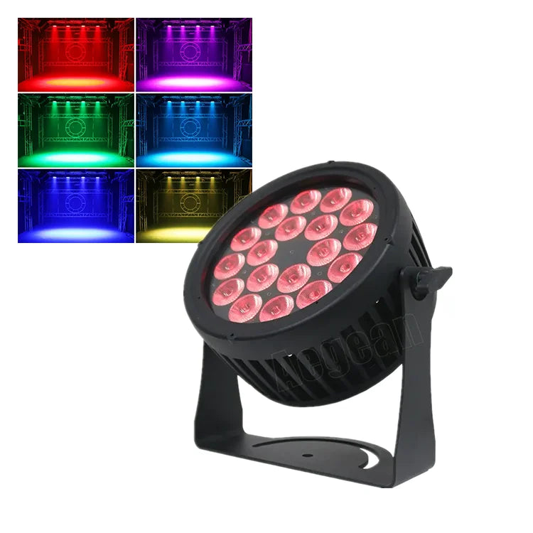 18*15W RGBWA UV 6in1 Ip65 Waterproof Led Flat Par Light 18 X 15W Outdoor Par Light Led