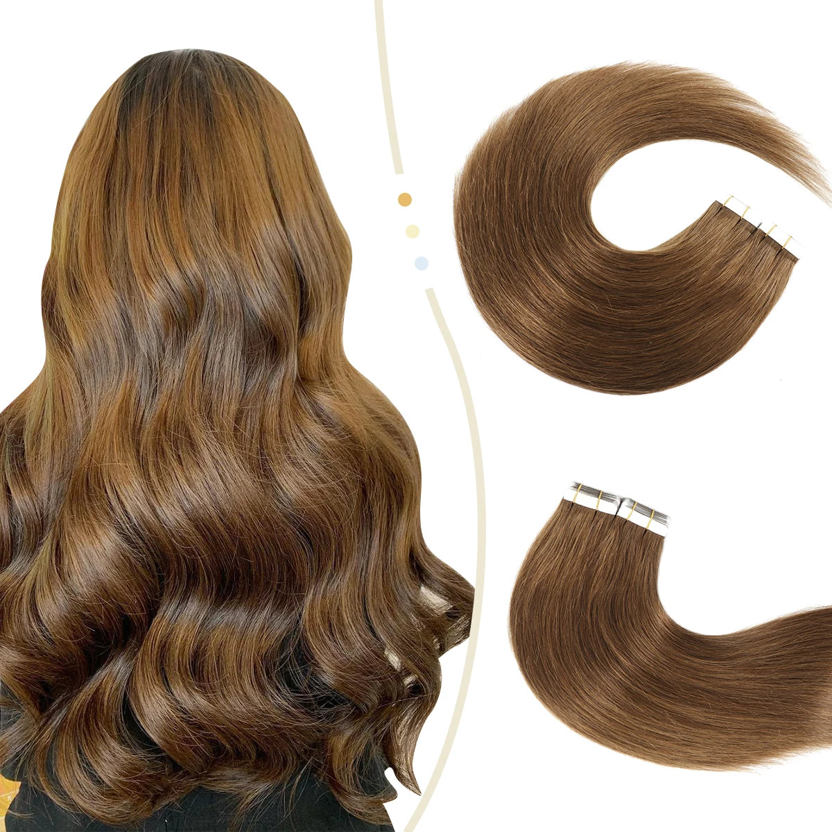 Natural Black  Human Remy Hair Thick End  Indian Remy Virgin Tape Hair Extensions Fast Shipping Hair