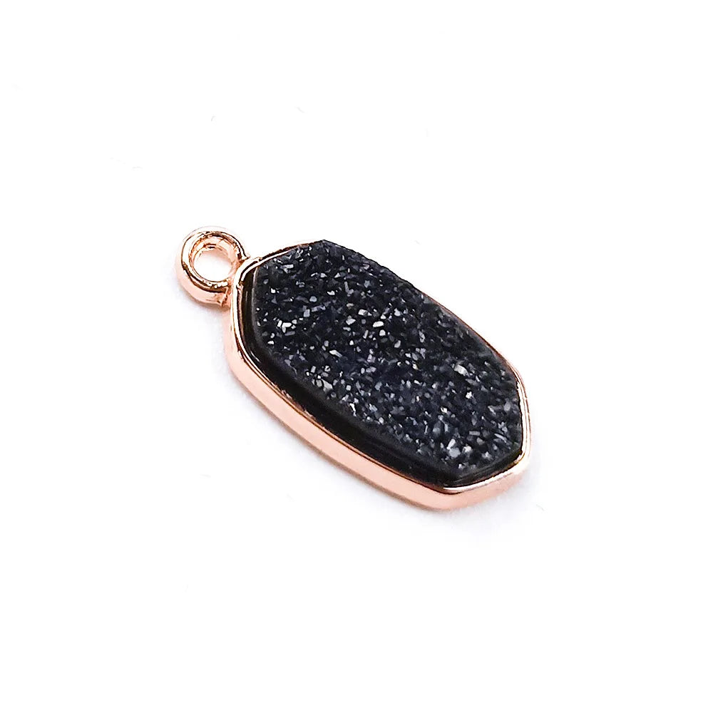Diy Wholesale Druzy Jewelry Stones Pendants for Jewelry Making