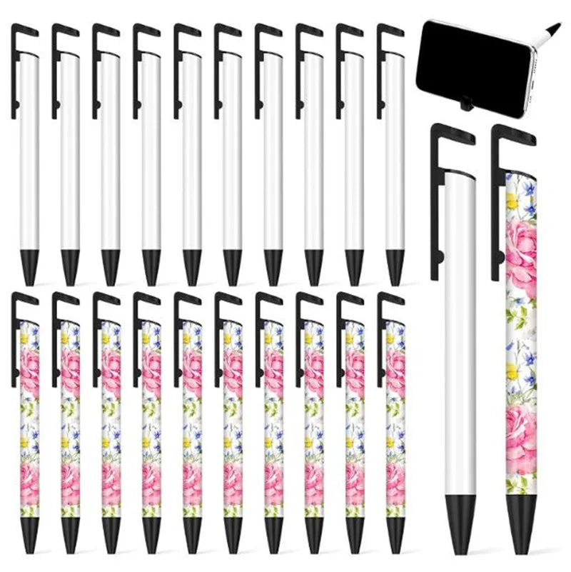 Sublimation Pen Blank Belt Shrink Packaging Sublimation Aluminum Tube DIY Office School Stationery Supplies Pen Sublimation