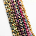 Wholesale Natural Gemstone 8*8mm tiger Eye Faced Disc Double Track Surface for Bracelet Jewelry Making