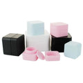 Square Plastic Nail UV Gel Lotion Jars 5g 15g 20g 30g 50g Matte White Pink Black Screen Printing Face Mask & Shampoo