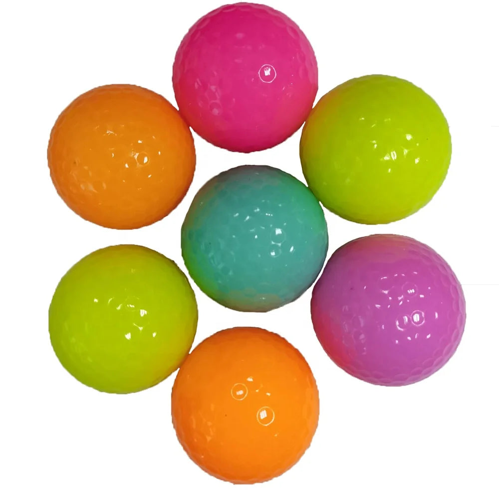 BG 8902 2 Pcs Colorful Tournament Two Layer Durable Golf Balls for Outdoor Use