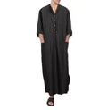 Moroccan Emarati Omani Rumal Mens Jalabiya Jubba Kurta Pajama Thobe for Raya Musulman Men With Jeans Wholesale