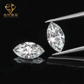 Junyuan Gems Zirconia Stone 5a Quality White Cubic Zirconia Factory Price Marquise Cut Loose Zirconia Gemstone