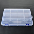 10 Grids Clear Plastic Organizer Box Fishing Tackle Storage Box with Adjustable Grids
