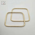 Wholesale  Guangzhou Handbag Accessory Purse Accessories Iron Wire Handle Frame Trapezoid Shape Handle for Handbag