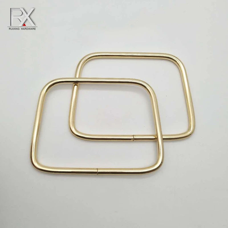 Wholesale  Guangzhou Handbag Accessory Purse Accessories Iron Wire Handle Frame Trapezoid Shape Handle for Handbag