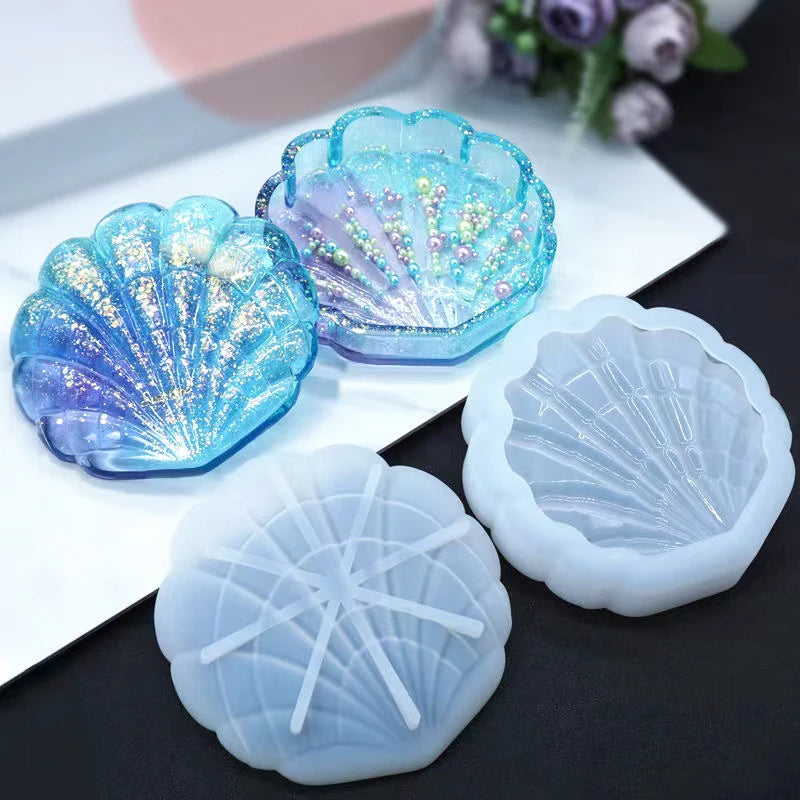 Shell Shaped Silicone Mold Is Used for Storage and Decorate