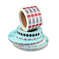 Custom Printing Self Adhesive Waterproof Vinyl Packing Sticker Label Serial Number Barcode Label Stickers in Roll