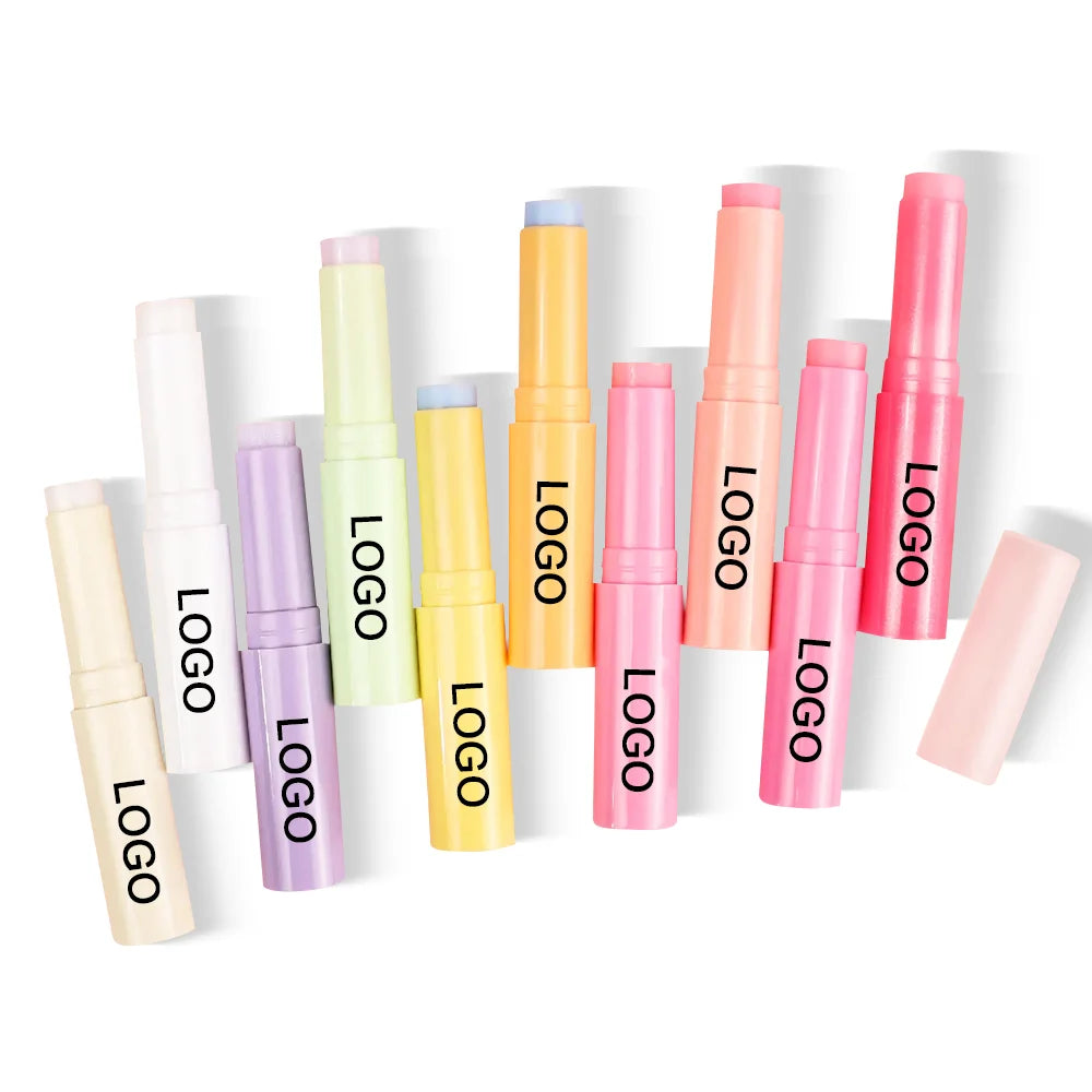 New Arrivals Vegan Colorful Fruit Flavor Lip Balm Custom Logo Repair Chapstick Organic Care Lip Balm Private Label